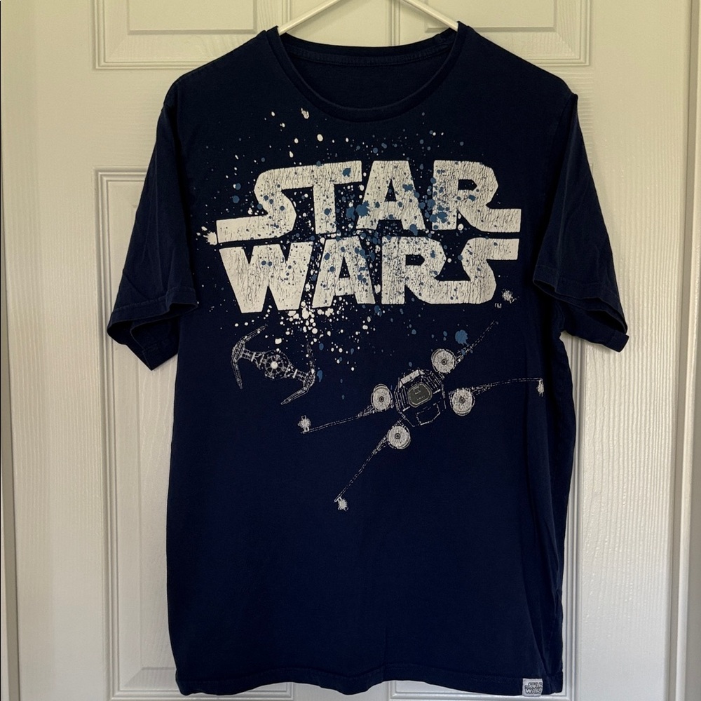 Character.Com Star Wars mens blue&white teeshirt